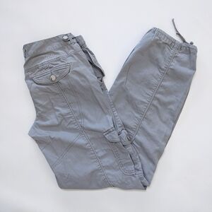 Armani Exchange Light Gray Cargo Pants, Women's 4